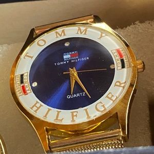 Blue and Gold Mens Watch